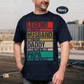 Personalized Legend Husband Dad Grandpa Shirt Custom Legend Husband Daddy Papa Shirt Personalized Grandpa T-Shirts