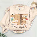 Personalized Teacher Shirt Crossword Puzzle Shirt Teacher Life Back School Teacher Appreciation I8LG4 T-Shirts