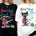 Pete Cat Rocking My School Shoes Shirt Childhood Memories Shirt BoyFriends HerFriends Menswear Womenswear Streetwear T-Shirts