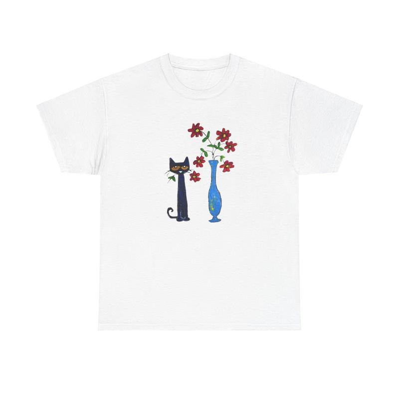 Pete Cat Flower Shirt T-Shirts