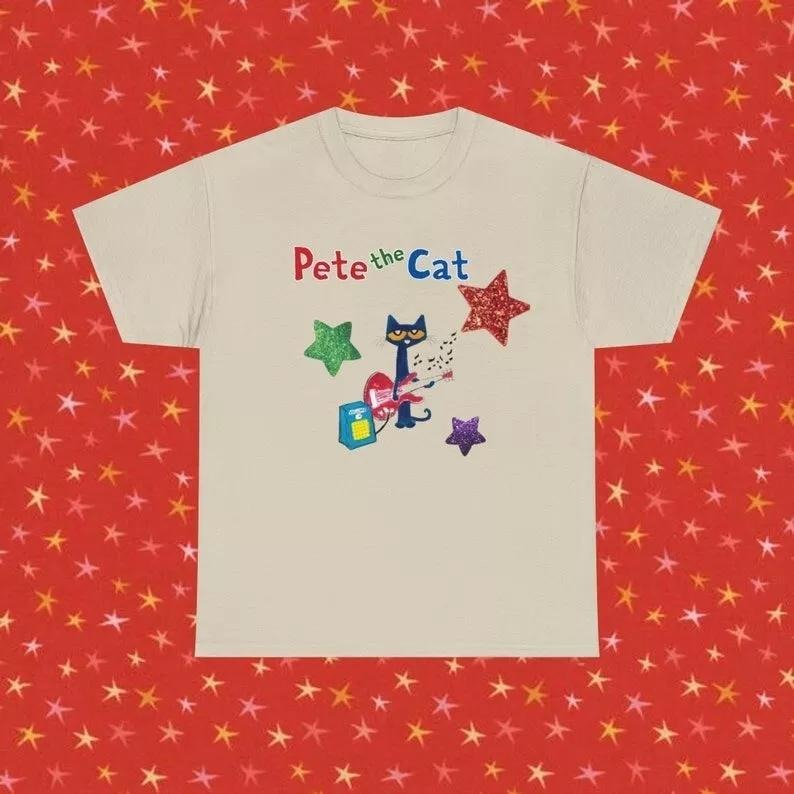Pete Cat Shirt Childhood Memories Cute Cartoon Character T-Shirts