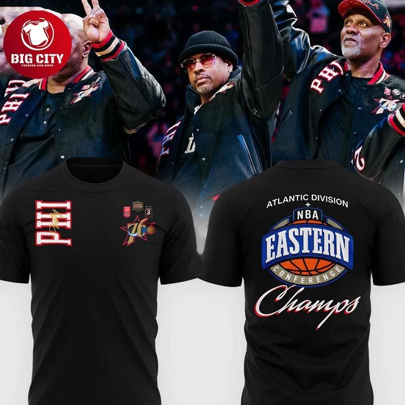 Philadelphia 76ers Allen Iverson 2026 NBA Eastern Champs Two Sided Shirt