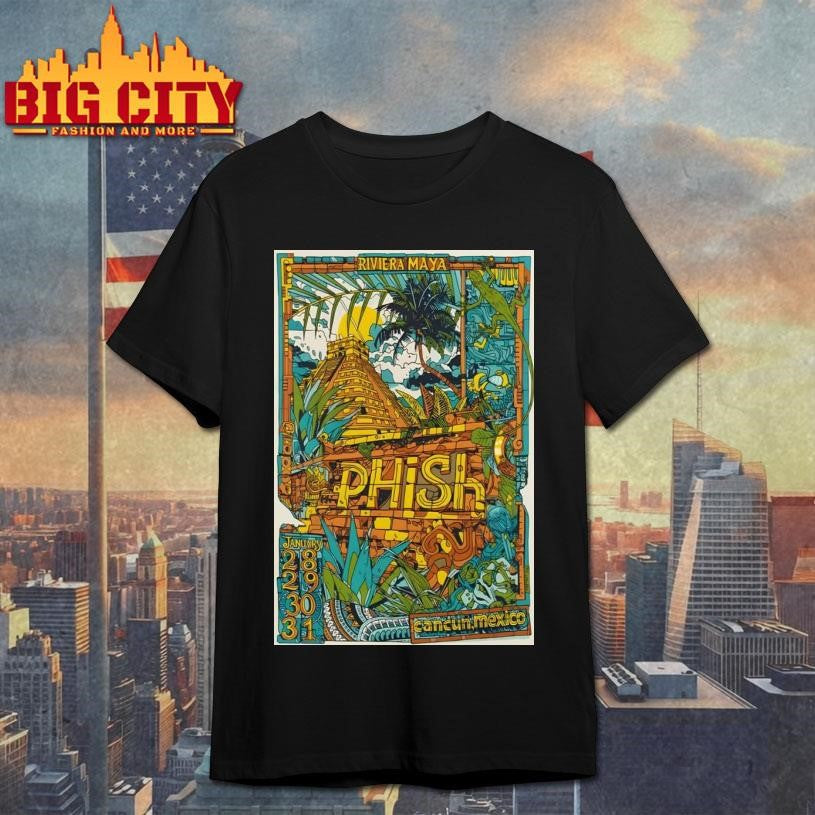 Phish Jan 28-31 2026 Riviera Maya Mexico Poster Shirt