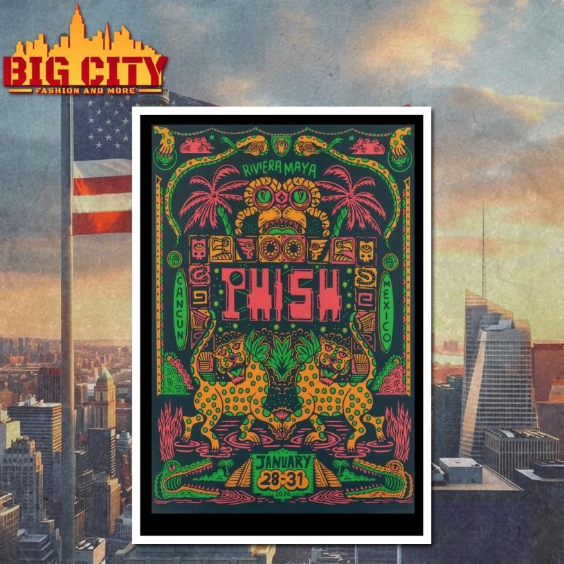 Phish Riviera Maya Mexico 2026 Poster Shirt