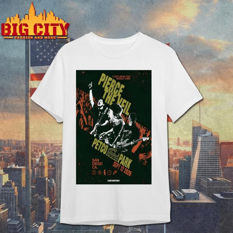 Pierce The Veil Tour San Diego CA On Sept 12 2026 Poster Shirt