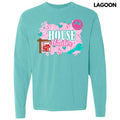 Pink House Hunter Long Sleeve Comfort Colors 'NLB' T-Shirts