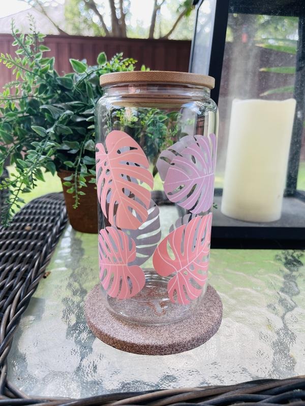 Pink Monstera Libby Glass T-Shirts