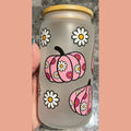 Pink Pumpkins & Daisies Libby Glass T-Shirts
