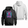 Pink Rabbit Cool Hooded Blue Heart Graffiti Embellishment Street Comfortable Fabrics Choice Cool T-Shirts