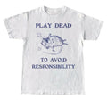 Play Dead Avoid Responsibility Retro Rat Silly Joke Shirt Possum Gag Shirt Funny Rat Meme Shirt T-Shirts