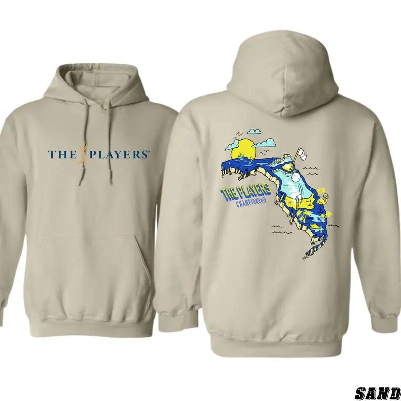 Players Championship Iconic Golf Florida Map Tournament Graphics T-Shirts