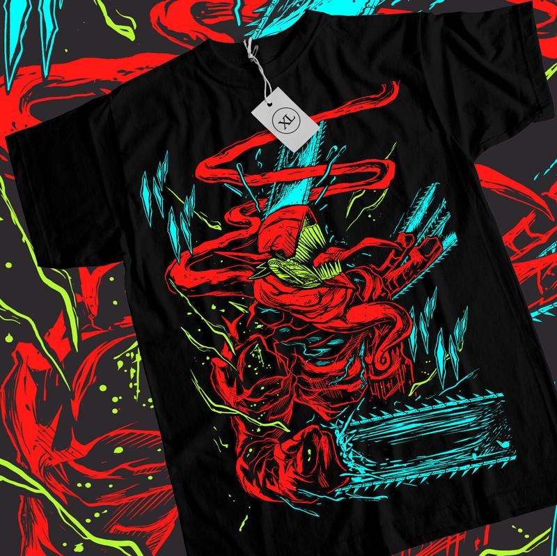 Pochita S 4XL Chainsaw Man Denji Makima CSM Manga S 4XL T-Shirts
