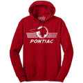 Pontiac Logo Hooded Red T-Shirts