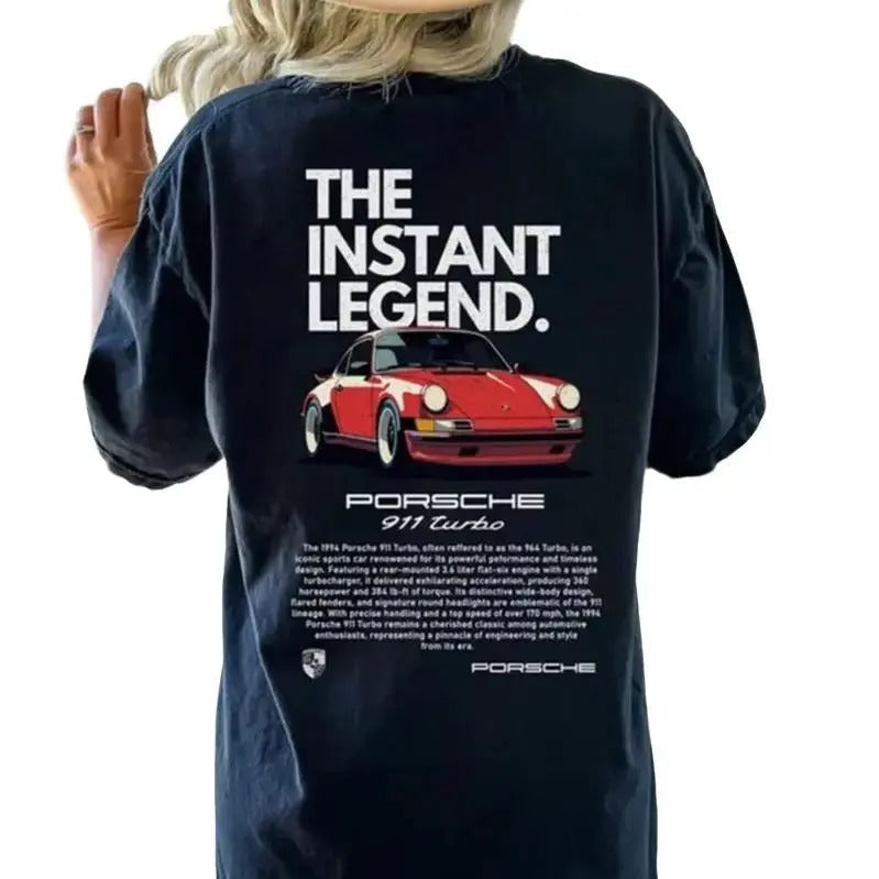 Porsche 911 Turbo DRG Awesome Porsche Short Sleeve Top Womenswear T-Shirts