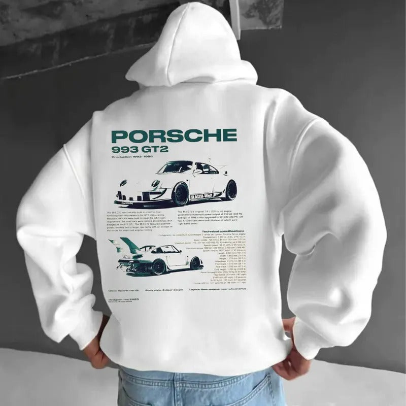 Porsche 993 GT2 Light Menswear Street Racing Shirt Car Boyfriend T-Shirts