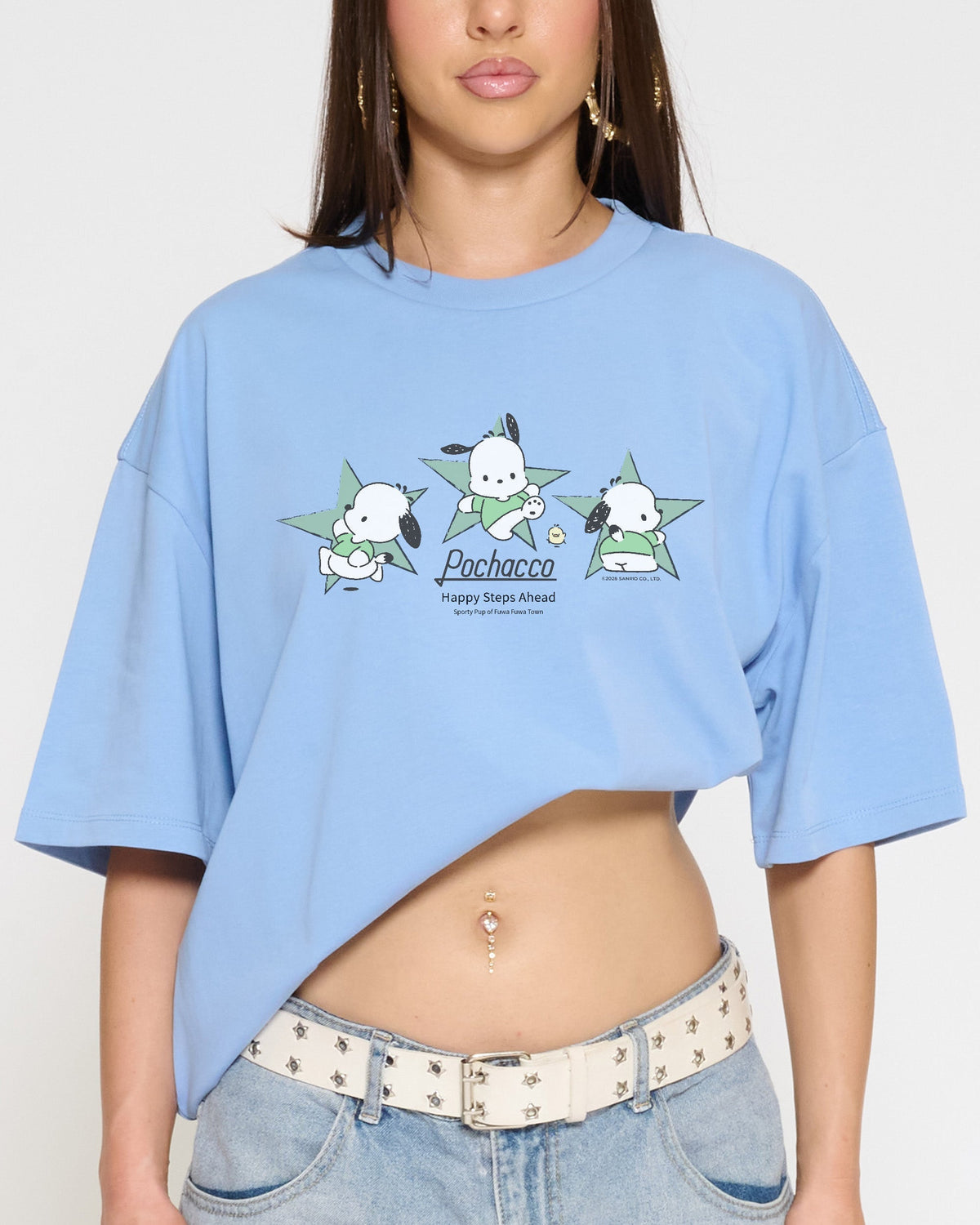 Pochacco Happy Steps Oversized Tee