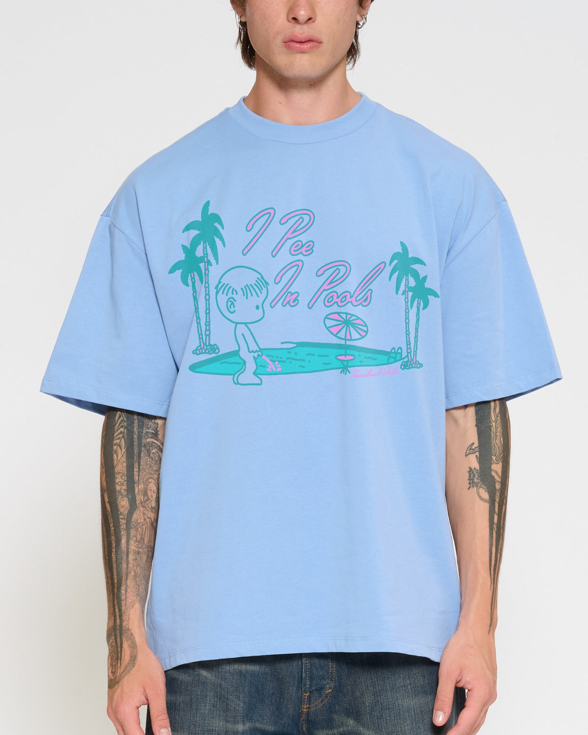 I Pee In Pools Oversized Tee