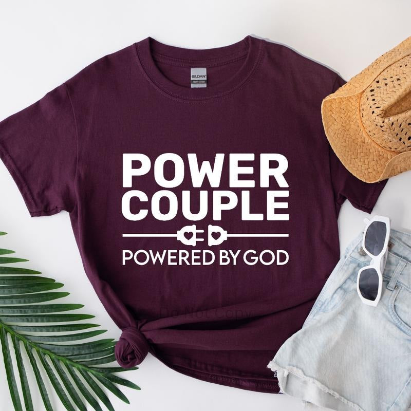 Power Couple Screen Print Transfer T-Shirts