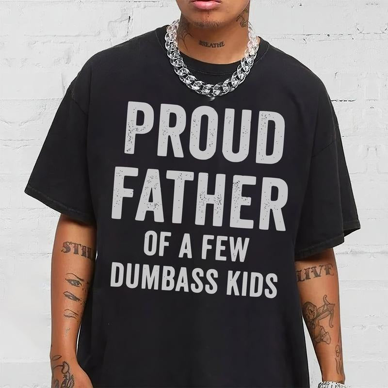 Pr0ud Father Few Shirt Funny Papa Dad Grandpa T-Shirts