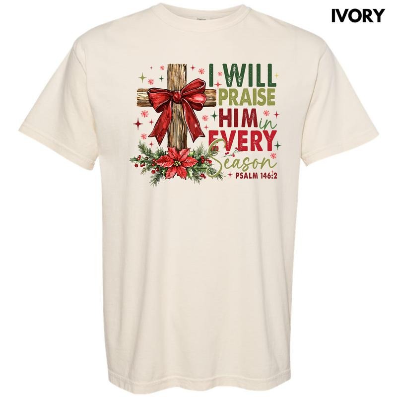 Praise Him Every Season Comfort Colors 'NLB' T-Shirts