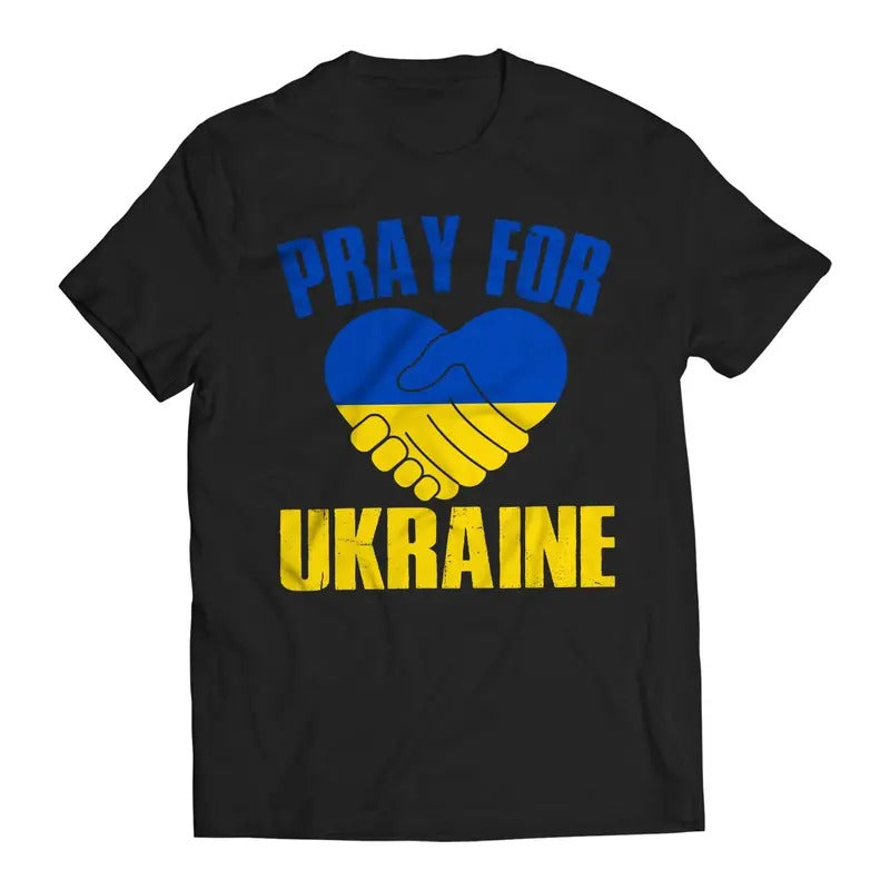 Pray Ukraine Volodymyr Zelenskyy Ukrainians Support Casual Comfort T-Shirts