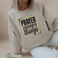 Prayer Changes Things Casual Street Fleece Fabric Tops Perfect T-Shirts