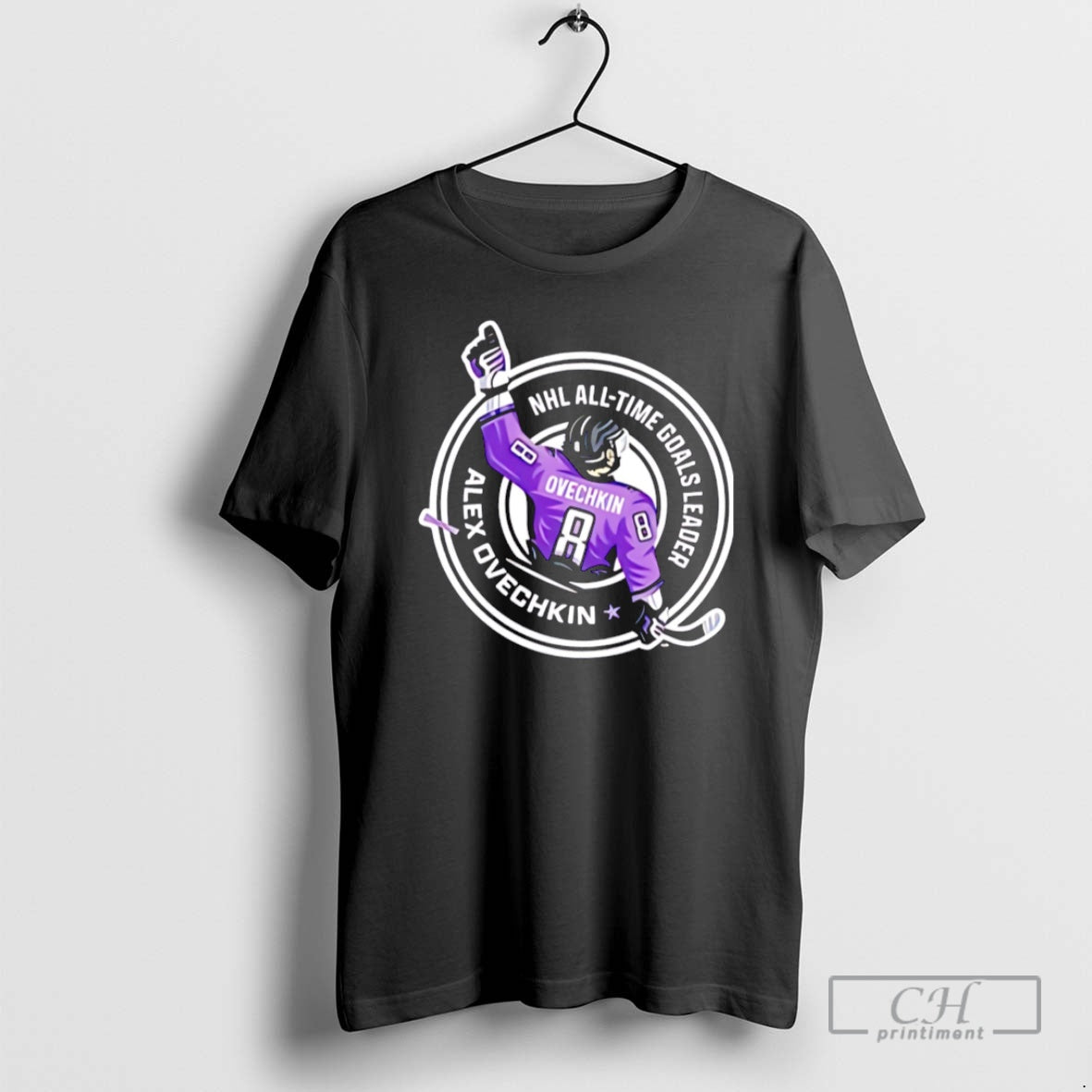 Alex Ovechkin Nhl All Time Goals Leader Shirt T-Shirts