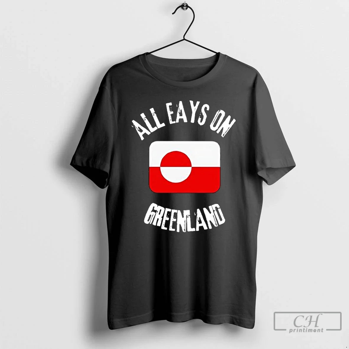 All Eyes Greenland Flag T-Shirts