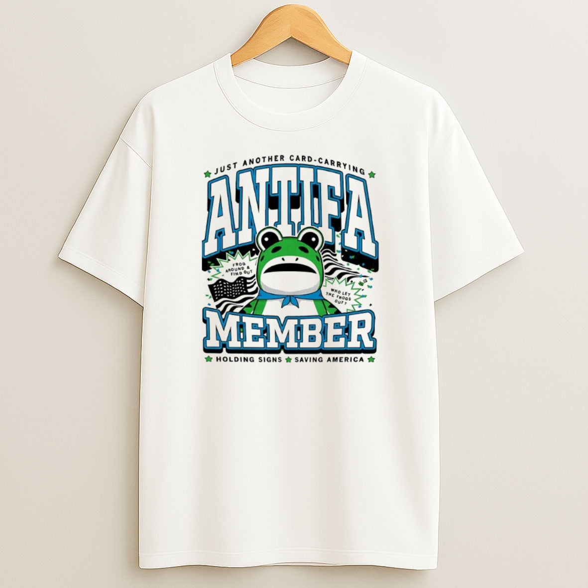 Antifa Member Frog Sweatshirt Tee