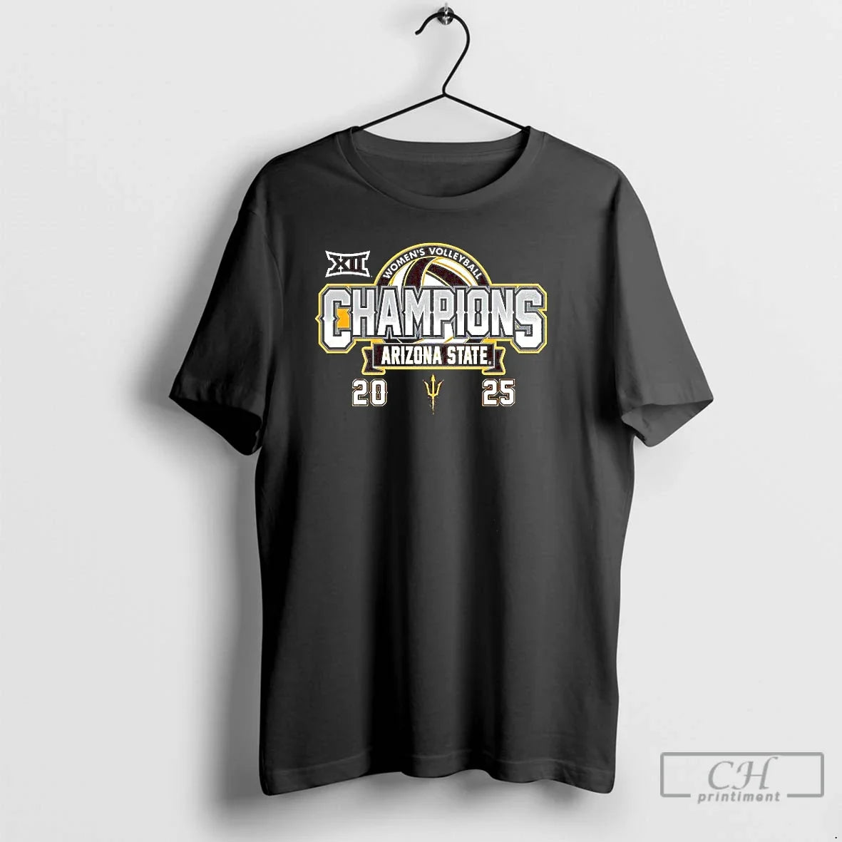 Arizona State Sun Devils Volleyball 2025 Big 12 Regular Season Champions T-Shirts