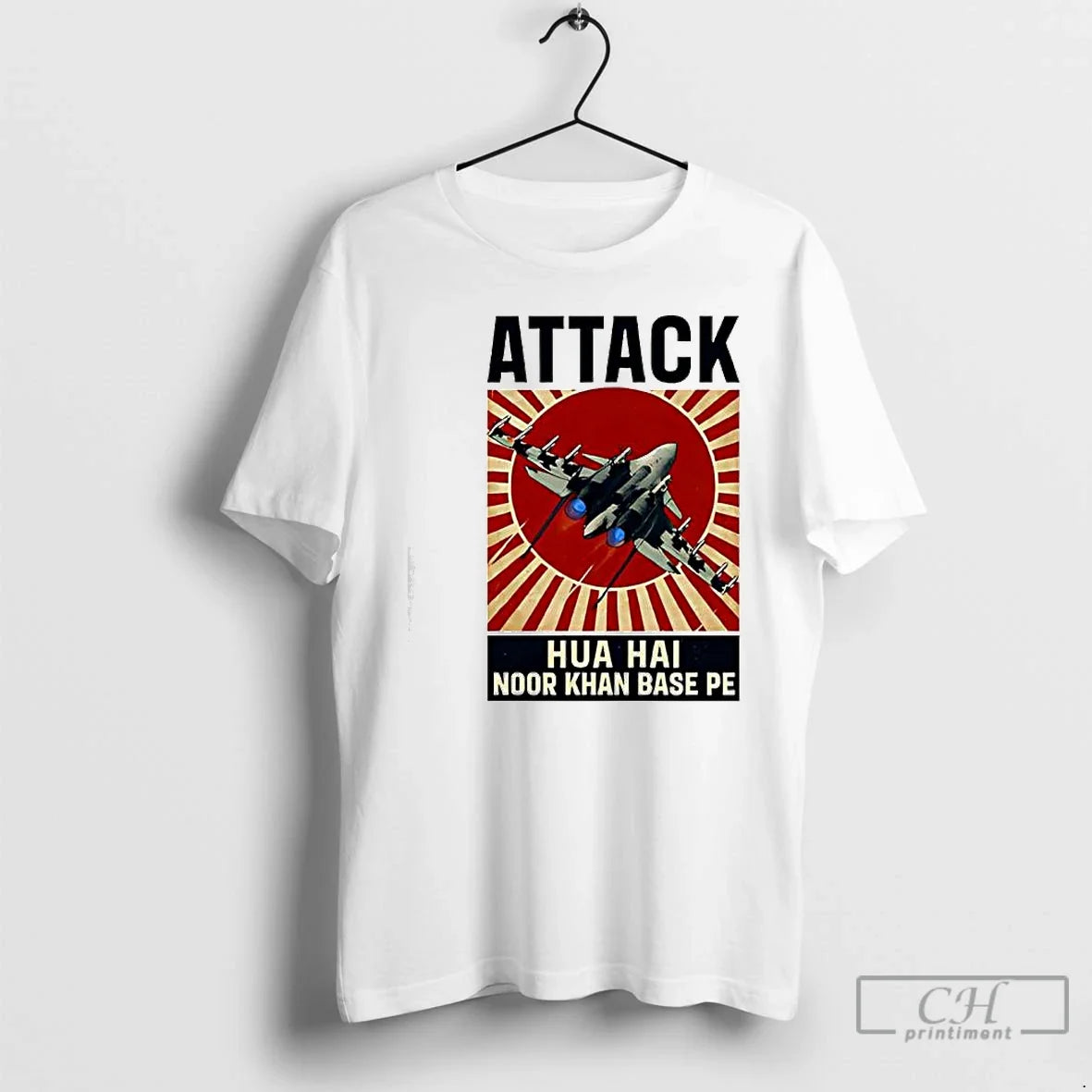 Attack Hua Hai Noor Khan Base Pe T-Shirts