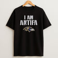 Baltimore Ravens Football I Am Antifa Sweatshirt Tee