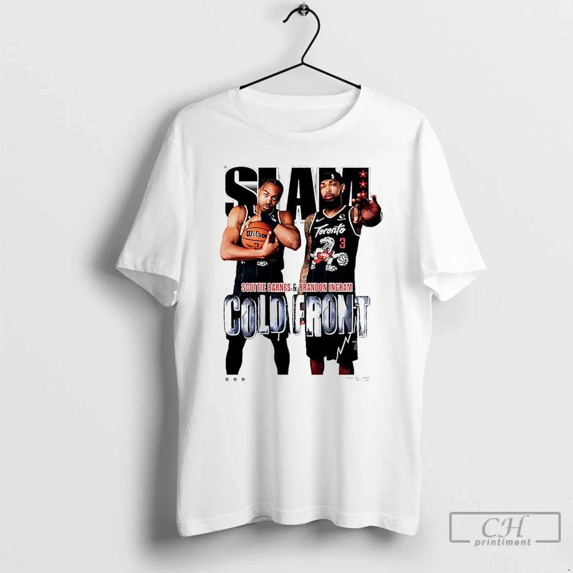 Barnes Ingram Toronto Raptors Cold Front Slam T-Shirts
