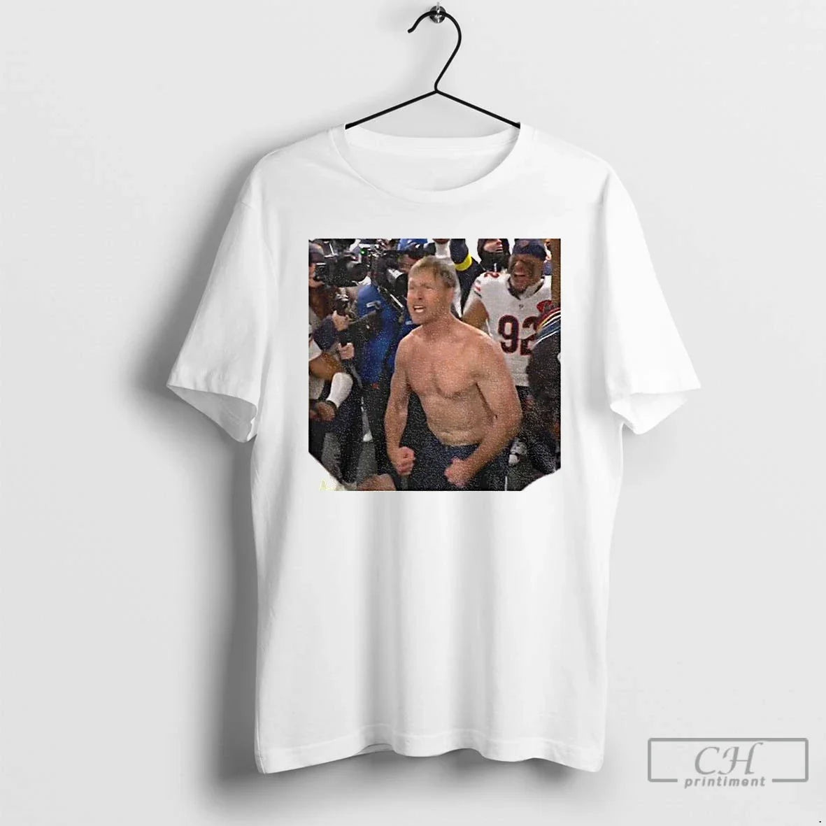 Bears Coach Ben Johnson Shows Off Photo T-Shirts