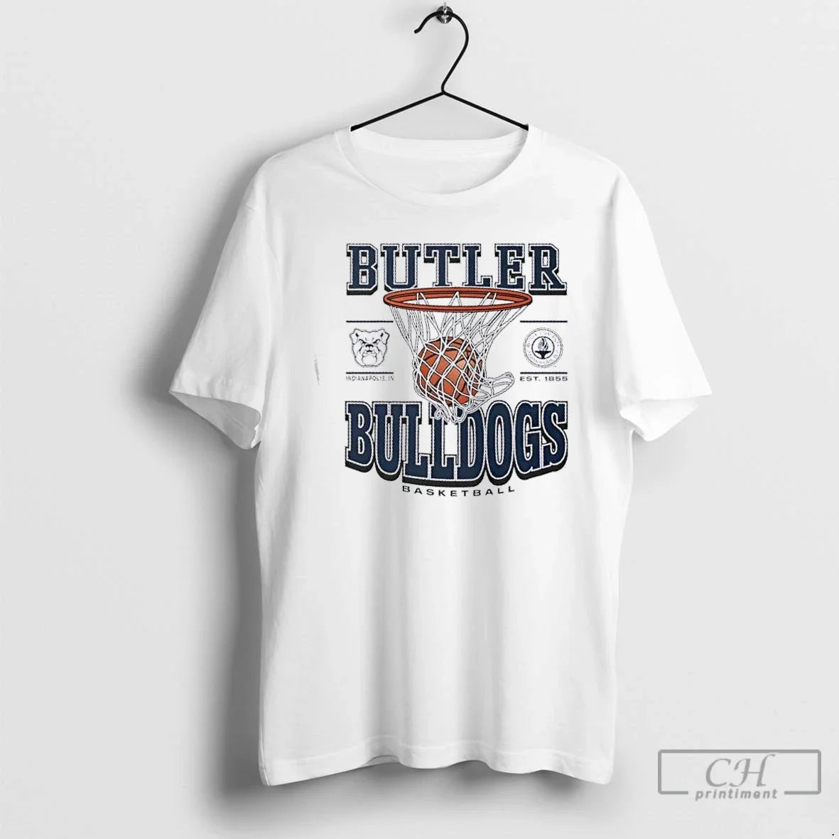 Butler Bulldogs Basketball Game Time Indianapolis Est 1855 T-Shirts