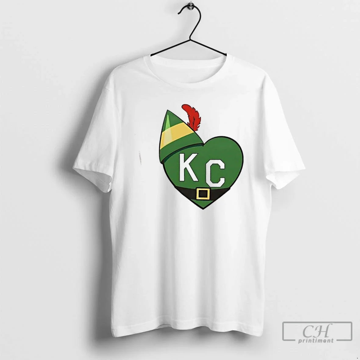 Cheerful Elf Kc Heart T-Shirts