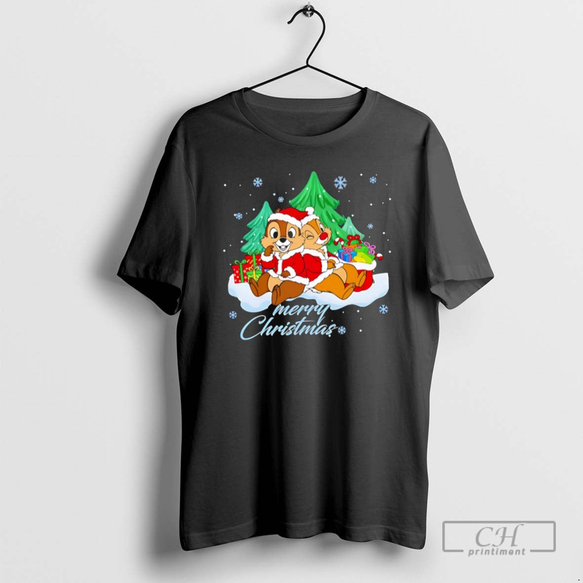 Chip Dale Chipmunks Xmas Shirt T-Shirts