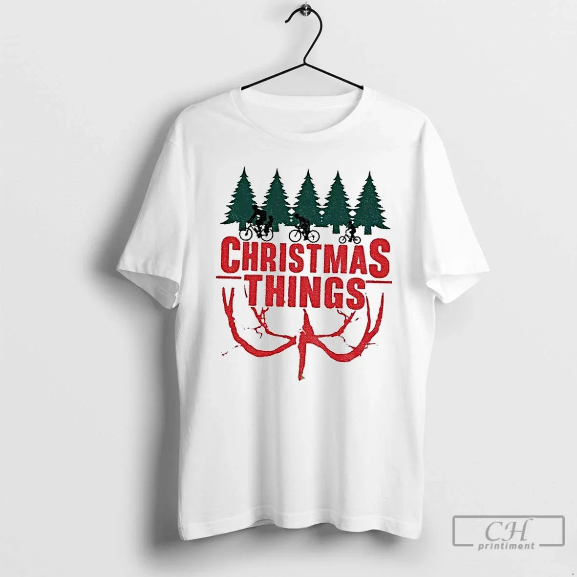 Things Merry Upside Down Xmas Funny T-Shirts