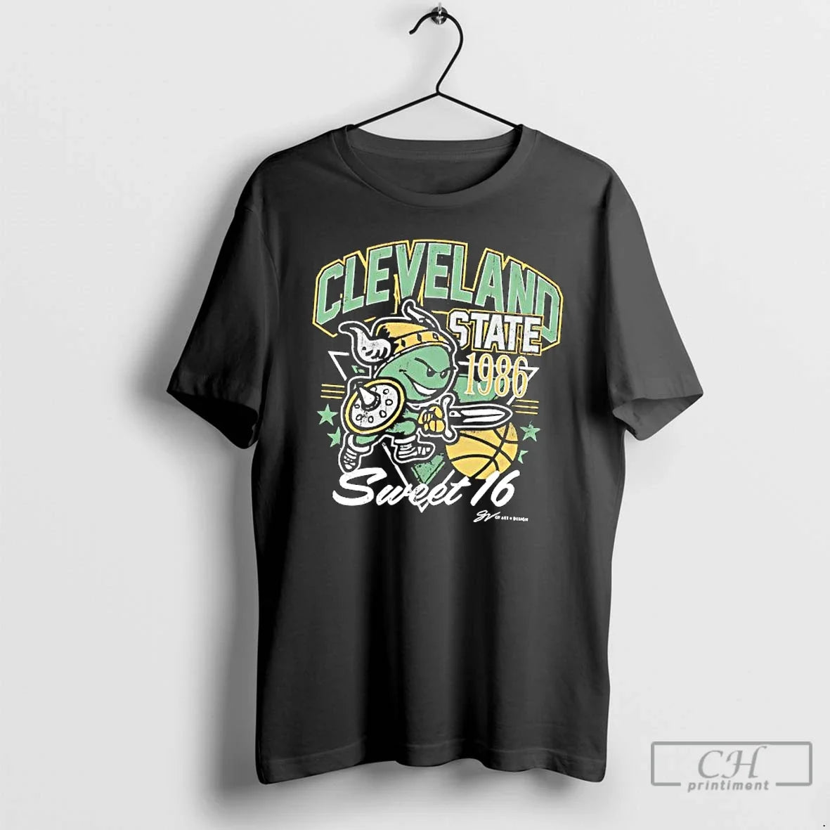 Cleveland State Vikings 1986 Sweet 16 Ncaa Tournament Run T-Shirts
