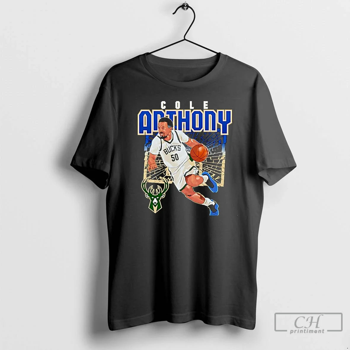 Cole Anthony Milwaukee Bucks Shattered Signature T-Shirts