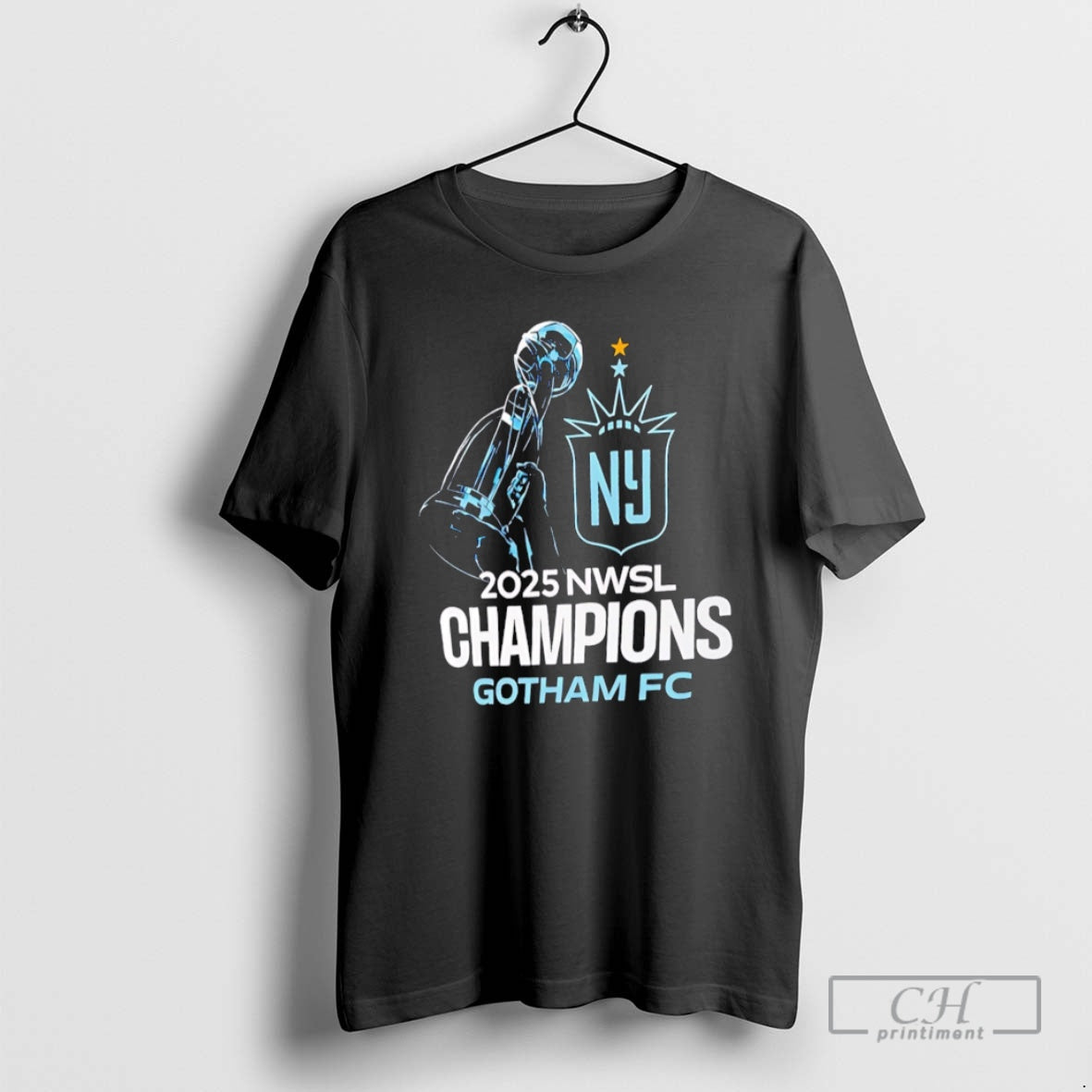 Cup Gotham Fc 2025 Nwsl Champions Shirt T-Shirts
