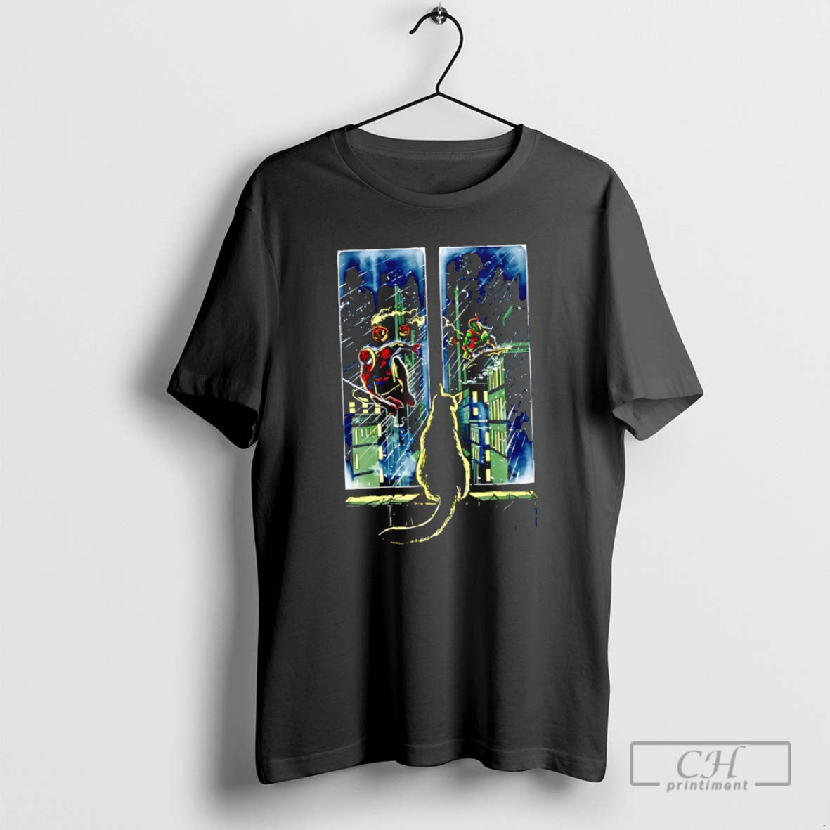 Curious Cat Superheroes Option Shirt T-Shirts
