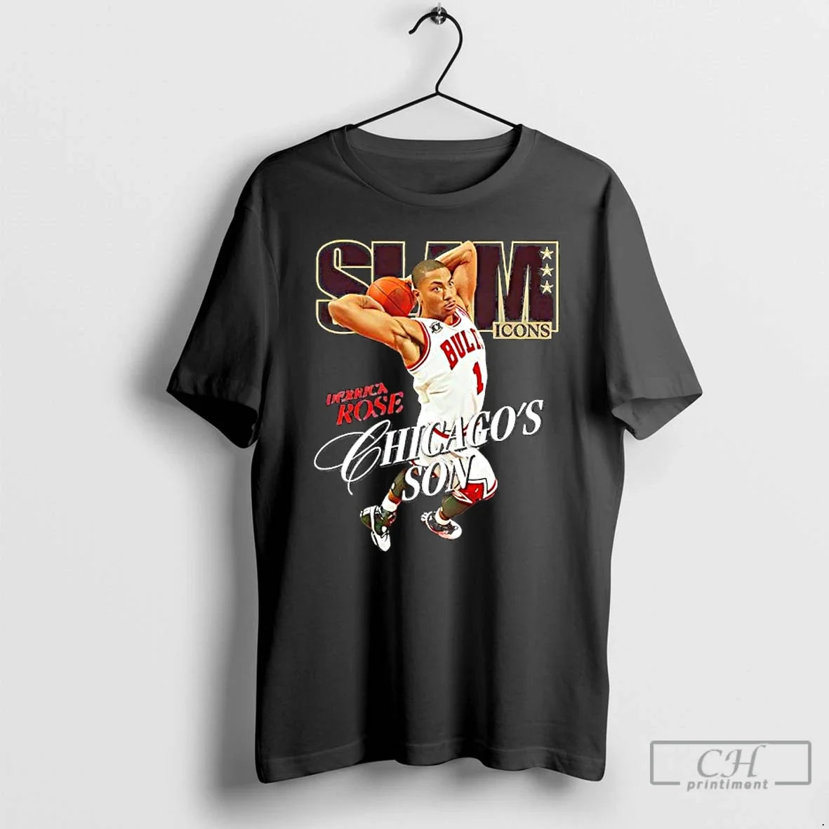 Derrick Rose Chicago Son Slam Icons T-Shirts