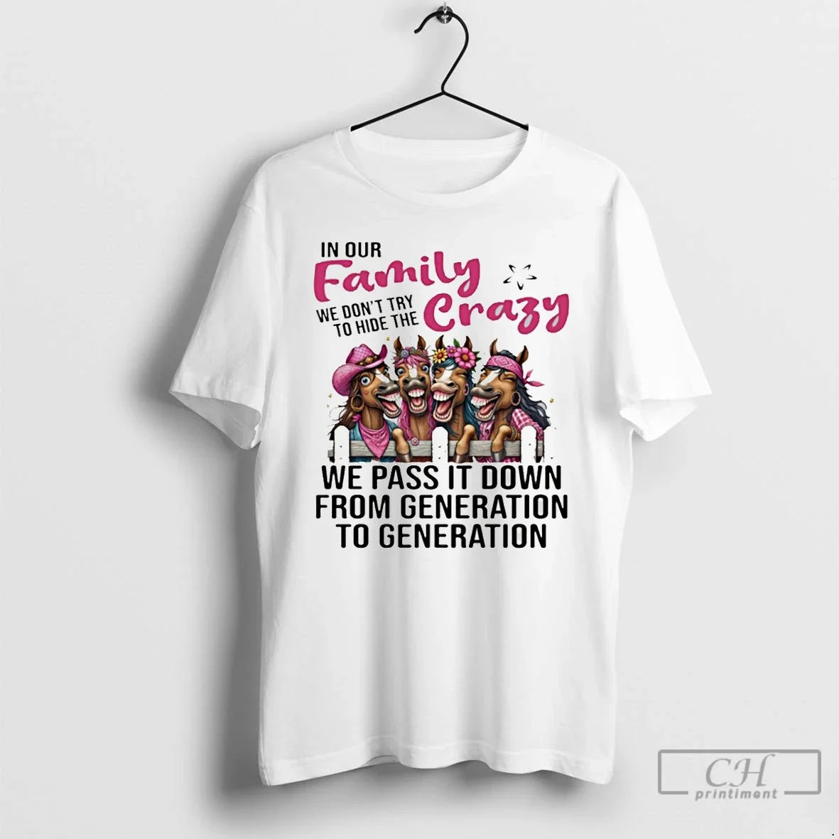 Donkey Our Family We Dont Try Hide Crazy T-Shirts