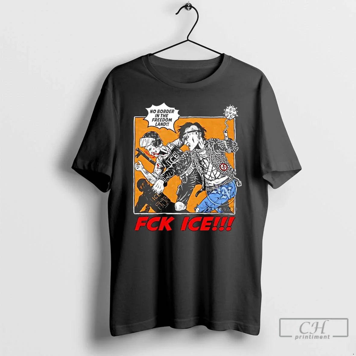 Fck Ice No Border Freedom Land T-Shirts