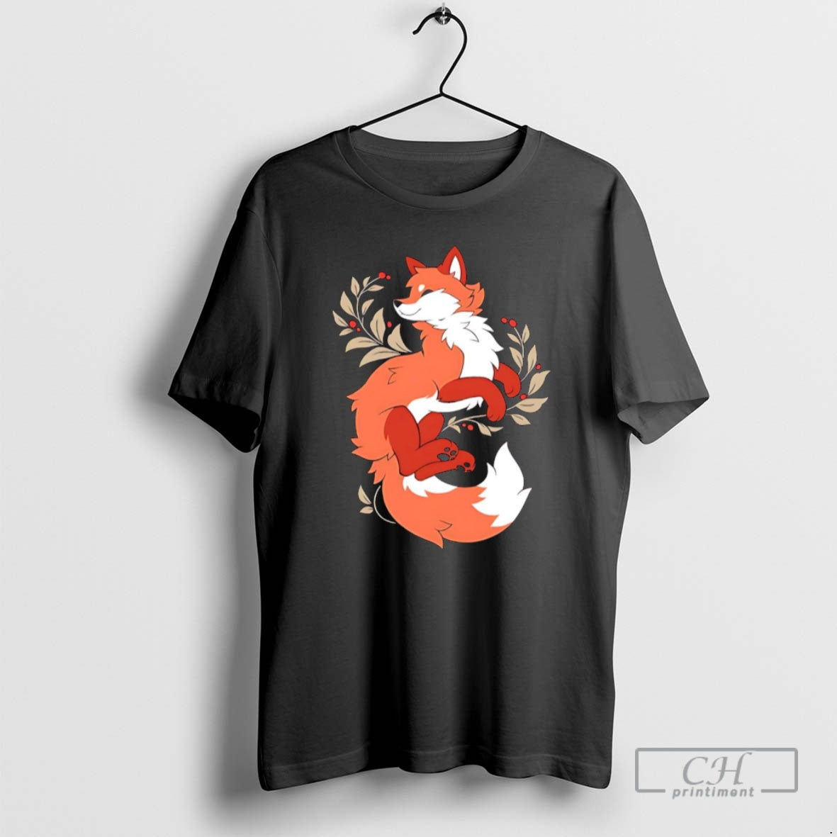 Fox Red Cartoon Shirt T-Shirts