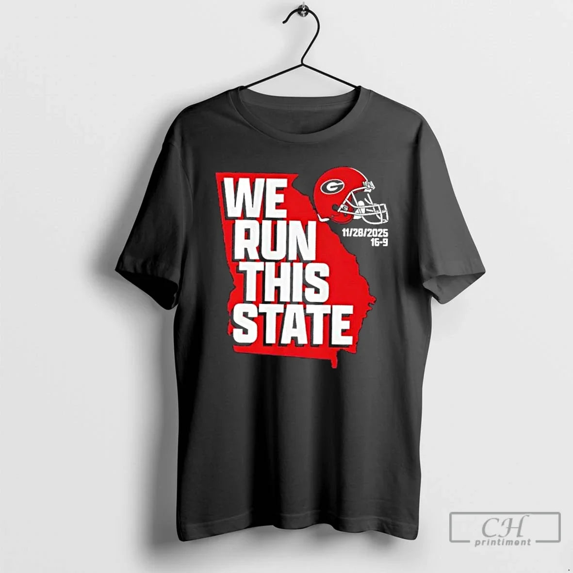 Georgia Bulldogs Football We Run This State 2025 T-Shirts