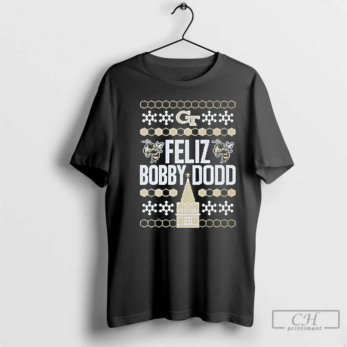 Georgia Tech Feliz Bobby Dodd Ugly T-Shirts