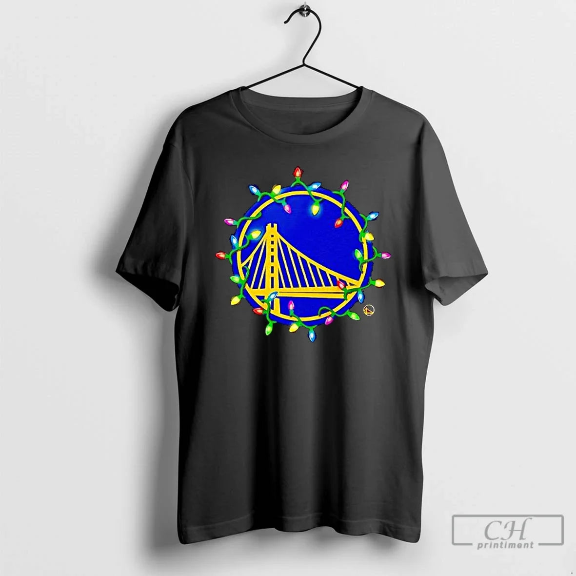 Golden State Warriors Logo Lights Merry T-Shirts
