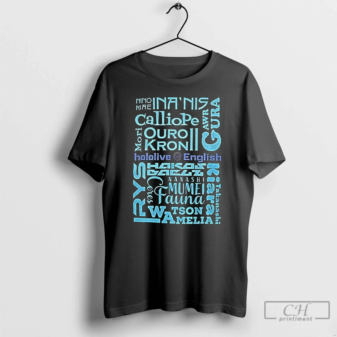 Hololive English Ninomae Inanis Mori Calliope Ouro Kronii Tsukumo Sana Ceres Fauna T-Shirts